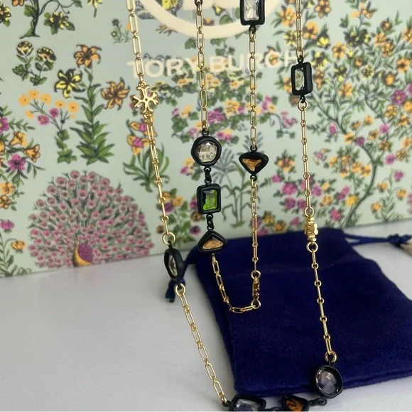 New Tory Burch ROXANNE DELICATE LONG NECKLACE - Picture 5 of 15